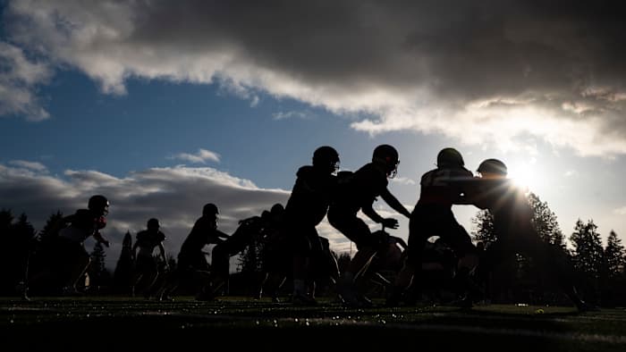 generic football.Taylor Balkom